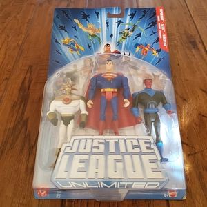2005, Justice League Unlimited. SUPERMAN,AZTEX,SINESTRO